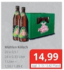 Aktuelle Kölsch Angebote bei Getränkewelt Dünnwald in Leverkusen Aktuelles Mühlen Kölsch Angebot bei Getränkewelt Dünnwald in Leverkusen ab 14,99 €