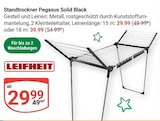 Aktuelle Wäscheständer Angebote bei GLOBUS in Erlangen Aktuelles Standtrockner Pegasus Solid Black Angebot bei GLOBUS in Erlangen ab 29,99 €