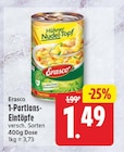 1-Portions-Eintöpfe von Erasco für 1,49 € bei EDEKA im Angebot 1-Portions-Eintöpfe von Erasco im aktuellen EDEKA Prospekt