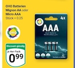 Mignon AA im Angebot bei GLOBUS in Mannheim Mignon AA Angebote von OHO bei GLOBUS Mannheim für 0,99 €