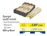 Spargel weiß/violett im aktuellen METRO Prospekt