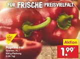 Paprika rot Angebote von MARKT TAG bei Netto Marken-Discount Ludwigsburg für 1,99 €