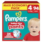Culottes Maxi Economy Pack - PAMPERS en promo chez Carrefour Versailles à 35,90 €