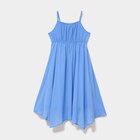 Robe longue fluide à bretelles bleu electrique fille en promo chez La Halle Robe longue fluide à bretelles bleu electrique fille dans le catalogue La Halle