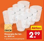 Wasserglas im Angebot bei Netto Marken-Discount in Kiel Wasserglas Angebote von DEKOR bei Netto Marken-Discount Kiel für 2,99 €