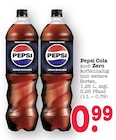 Aktuelles Pepsi Cola Zero Zucker Angebot bei EDEKA in Offenbach (Main) ab 0,99 €