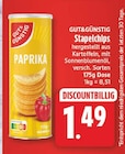Stapelchips von Gut&Günstig für 1,49 € bei EDEKA im Angebot Stapelchips von Gut&Günstig im aktuellen EDEKA Prospekt