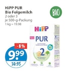 PUR Bio Folgenmilch im V-Markt Prospekt PUR Bio Folgenmilch von HiPP im aktuellen V-Markt Prospekt für 9,99 €