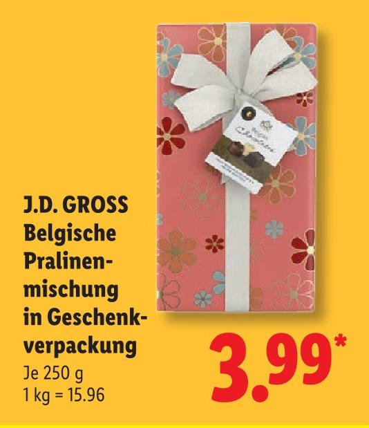 Belgische Pralinenmischung in Geschenkverpackung