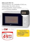 Mikrowelle MW 791 im Angebot bei GLOBUS in Erftstadt Mikrowelle MW 791 Angebote von Clatronic bei GLOBUS Erftstadt für 1,99 €