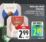 Coffee Balls Angebote von Melitta bei E center Schwabach für 2,49 €