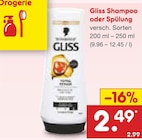 Shampoo im Angebot bei Netto Marken-Discount in Wilhelmshaven Shampoo Angebote von Gliss bei Netto Marken-Discount Wilhelmshaven für 2,49 €