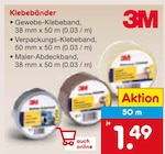 Gewebe-Klebeband von 3M für 1,49 € bei Netto Marken-Discount im Angebot Gewebe-Klebeband von 3M im aktuellen Netto Marken-Discount Prospekt