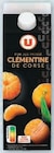 Pur Jus Pressé Clémentine de Corse - U en promo chez U Express Pur Jus Pressé Clémentine de Corse - U dans le catalogue U Express