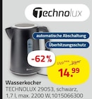 Wasserkocher Angebote von Technolux bei ROLLER Kamp-Lintfort für 14,99 €