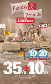 Höffner Möbel & Einrichtung Prospekt der aktuellen Woche mit 8 Seiten, gültig von 26.08.2026 bis 08.09.2026, in Hofgeismar und Umgebung Aktueller Höffner Möbel & Einrichtung Prospekt in Hofgeismar und Umgebung, "Family & Friends bei Höffner" mit 8 Seiten, 26.08.2026 - 08.09.2026