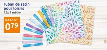 Ruban de Satin pour Loisirs - Action à Colombes Ruban de Satin pour Loisirs en promo chez Action Colombes à 0,79 €