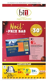 Prospectus Supermarchés Bi1 en cours à Vézelay et alentours, "Noël À PRIX BAS", 56 pages, 09/12/2025 - 24/12/2025 Catalogue Supermarchés Bi1 en cours à Vézelay et alentours, "Noël À PRIX BAS", 56 pages, 09/12/2025 - 24/12/2025