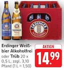 Weißbier Alkoholfrei im Angebot bei E center in Schwäbisch Gmünd Weißbier Alkoholfrei Angebote von Erdinger bei E center Schwäbisch Gmünd für 14,99 €