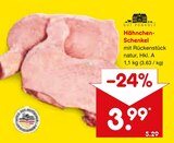 Aktuelles Hähnchen-Schenkel Angebot bei Netto Marken-Discount in München ab 3,99 €