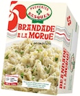 Brandade à la Morue Parmentière - PÊCHERIES BASQUES - Intermarché Super à Bordeaux Brandade à la Morue Parmentière - PÊCHERIES BASQUES en promo chez Intermarché Super Bordeaux à 2,59 €