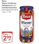 Wiener von Meica im aktuellen GLOBUS Prospekt