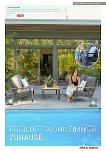 Terrassenmöbel im Möbel Martin Prospekt "Wohnfühl-Ideen für Balkon und Garten!" mit 48 Seiten (Trier)
