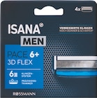 Pace 6+ Rasierer Stück oder Rasierklingen 4 Stück Angebote von Isana Men bei Rossmann Chemnitz für 4,99 €