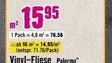 Bodenbelag im Hornbach Prospekt Vinyl-Fliese „Palermo“ im aktuellen Hornbach Prospekt für 14,95 €
