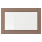 Vitrinentür hell graubraun/Klarglas 60x38 cm von SINDVIK im aktuellen IKEA Prospekt