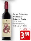 Baden Ortenauer Weinkeller Rotwein Cuvée bei EDEKA im Bad Breisig Prospekt für 3,49 €