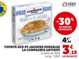 Promo TOURTE AUX ST-JACQUES SURGELEE à 3,15 € dans le catalogue Super U à La Ville-és-Nonais