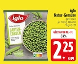 Natur-Gemüse im EDEKA Prospekt Natur-Gemüse von iglo im aktuellen EDEKA Prospekt für 2,25 €