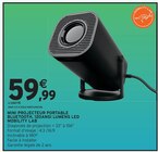 Mini projecteur portable Bluetooth, 120ANSI lumens LED - Mobility Lab en promo chez Intermarché Hyper Poitiers à 59,99 €