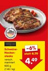 Schweine-Nackensteaks im Angebot bei Netto Marken-Discount in Moers Schweine-Nackensteaks Angebote bei Netto Marken-Discount Moers für 4,49 €