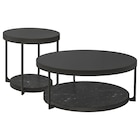Satztische 2 St. anthrazit marmoriert/schwarz Glas Angebote von FRÖTORP bei IKEA Haltern am See für 206,09 €