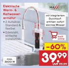 Elektrische Warm- & Kaltwasserarmatur von MAXXMEE im aktuellen Netto Marken-Discount Prospekt für 39,99 €