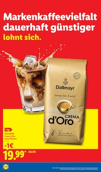 Kaffee im aktuellen Lidl Prospekt (Goslar) Kaffee im Lidl Prospekt "Der Preisführer macht Deutschland dauerhaft günstiger!" mit 38 Seiten (Goslar)