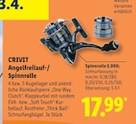 Angelfreilauf-/Spinnrolle Angebote von CRIVIT bei Lidl Unna für 17,99 €