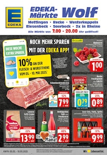EDEKA Prospekt der Woche "Aktuelle Angebote" Seite 1, 05.05.2025 bis 10.05.2025 für Rheine Aktueller EDEKA Prospekt "Aktuelle Angebote" Seite 1 von 24 Seiten für Rheine