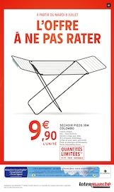 Séchoir À Linge Angebote im Prospekt "-60% DE REMISE IMMÉDIATE SUR LE 2ÈME" von Intermarché Séchoir À Linge Angebote im Prospekt "-60% DE REMISE IMMÉDIATE SUR LE 2ÈME" von Intermarché auf Seite 43