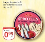 Sprotten in Öl von Dovgan für 0,99 € bei GLOBUS im Angebot Sprotten in Öl von Dovgan im aktuellen GLOBUS Prospekt