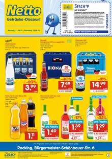 Netto Marken-Discount Prospekt "DER ORT, AN DEM DU IMMER AUSGEZEICHNETE PREISE FINDEST." mit  Seiten (Pocking)