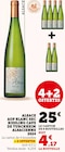 Alsace AOP blanc sec riesling cave de turckheim alsacienne 2024 à Super U dans Porcaro
