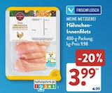 Hähnchen-Innenfilets von Meine Metzgerei im aktuellen ALDI SÜD Prospekt für 3,99 €