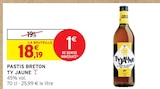Pastis Breton - Ty Jaune en promo chez Intermarché Saint-Nazaire à 18,19 €