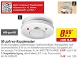 10-Jahres-Rauchmelder im aktuellen toom Baumarkt Prospekt