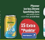 ice tea Zitrone Sparkling Zero von Pfanner im aktuellen EDEKA Prospekt für 