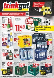 Aktueller Trinkgut Getränkemärkte Prospekt für Uedem: Aktuelle Angebote mit 6} Seiten, 29.04.2024 - 04.05.2024