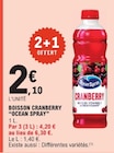 Boisson Cranberry - OCEAN SPRAY dans le catalogue E.Leclerc